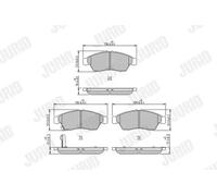 JURID 572545J Plaquettes de frein
