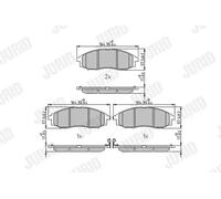 JURID 572551J Plaquettes de frein