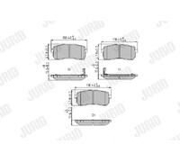 JURID 572596J Plaquettes de frein