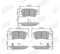 JURID 572629J Plaquettes de frein