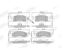 Plaquettes de frein 573034J JURID pour MERCEDES-BENZ CLASSE M
