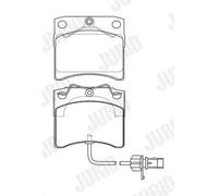 Plaquettes de frein 573046J JURID pour VW TRANSPORTER T4 Autobus/Autocar