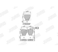 Plaquettes de frein 573208J JURID pour AUDI A8 D2 A6 C5 Avant