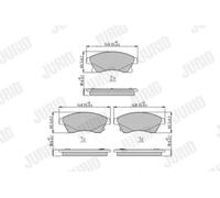 Plaquettes de frein 573332J JURID pour OPEL CHEVROLET