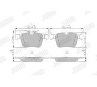 Jurid Plaquettes de frein 573609J pour Mercedes‑Benz T-Model