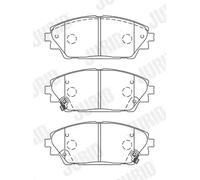 Plaquettes de frein 573611J JURID pour MAZDA 3 3 A trois volumes CX-3 CX-30