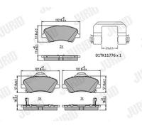 Plaquettes de frein 573815J JURID pour KIA RIO IV STONIC STONIC Hatchback Van