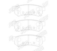Plaquettes de frein 574028J JURID pour CHEVROLET SPARK