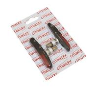Plaquettes de frein 72mm Dual Compound rouge noir pour frein sur jante V-Brake Shimano XTR Deore XT