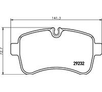 Plaquettes de frein 8DB 355 005-551 HELLA pour IVECO DAILY IV Fourgon