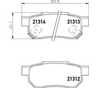 HELLA 8DB 355 005-731 Plaquettes de frein