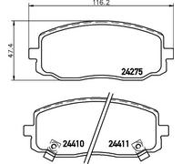 HELLA 8DB 355 006-571 Plaquettes de frein