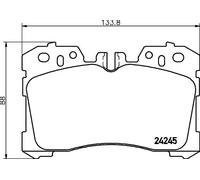 HELLA 8DB 355 006-661 Plaquettes de frein