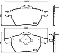 HELLA 8DB 355 008-001 Plaquettes de frein