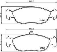 HELLA 8DB 355 008-291 Plaquettes de frein
