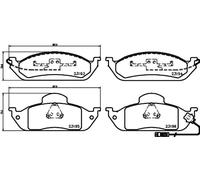Plaquettes de frein 8DB 355 008-661 HELLA pour MERCEDES-BENZ CLASSE M