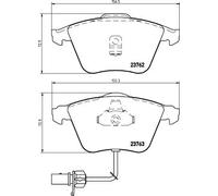 Plaquettes de frein 8DB 355 009-141 HELLA pour AUDI A6 C5 A6 C5 Avant ALLROAD C5