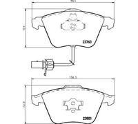 Plaquettes de frein 8DB 355 009-201 HELLA pour AUDI SEAT