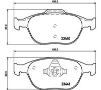 Plaquettes de frein 8DB 355 009-561 HELLA pour FORD FOCUS I TOURNEO CONNECT