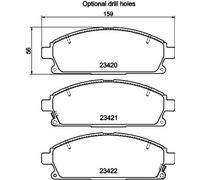 HELLA 8DB 355 009-661 Plaquettes de frein