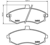 HELLA 8DB 355 010-481 Plaquettes de frein