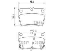 HELLA 8DB 355 010-521 Plaquettes de frein