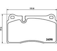 Plaquettes de frein 8DB 355 011-851 HELLA pour VW TOUAREG TOUAREG VAN