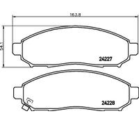 Plaquettes de frein 8DB 355 012-071 HELLA pour NISSAN NAVARA NP300
