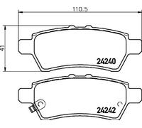 HELLA 8DB 355 012-081 Plaquettes de frein