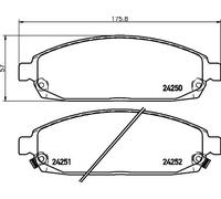 Plaquettes de frein 8DB 355 012-101 HELLA pour JEEP GRAND CHEROKEE III COMMANDER
