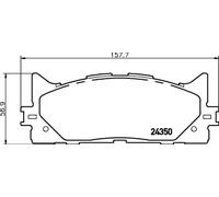 HELLA 8DB 355 012-401 Plaquettes de frein