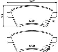 HELLA 8DB 355 012-511 Plaquettes de frein