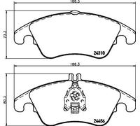 HELLA 8DB 355 012-621 Plaquettes de frein