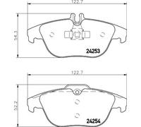 HELLA 8DB 355 012-741 Plaquettes de frein