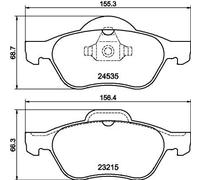 Hella Plaquettes de frein 8DB 355 013-271 – Kit non préparé pour indicateur d'usure (T1693)
