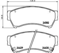 HELLA 8DB 355 013-761 Plaquettes de frein