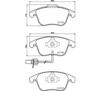 HELLA 8DB 355 013-861 Plaquettes de frein