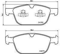 HELLA 8DB 355 014-541 Plaquettes de frein