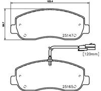 HELLA Plaquettes de frein 8DB 355 015-291 – Frein à disque