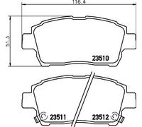 HELLA 8DB 355 017-081 Plaquettes de frein