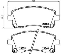 HELLA 8DB 355 017-291 Plaquettes de frein