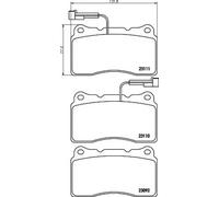Hella Plaquettes de frein 8DB 355 018-361 - Frein à disque - Kit T5113