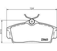 Plaquettes de frein 8DB 355 018-441 HELLA pour NISSAN PRIMERA PRIMERA Hatchback