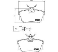 Plaquettes de frein 8DB 355 018-591 HELLA pour VW TRANSPORTER T4 Autobus/Autocar