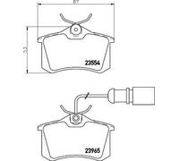 HELLA 8DB 355 018-601 Plaquettes de frein