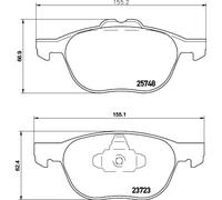 HELLA 8DB 355 020-411 Plaquettes de frein