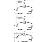 Plaquettes de frein 8DB 355 020-671 HELLA PAGID pour PEUGEOT 407 407 SW
