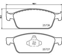 HELLA 8DB 355 020-831 Plaquettes de frein