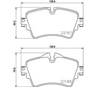 Kit De Plaquettes De Frein Frein À Disque Hella 8DB 355 023-091 pour Bmw Mini