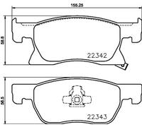 Plaquettes de frein 8DB 355 024-771 HELLA pour OPEL ASTRA K